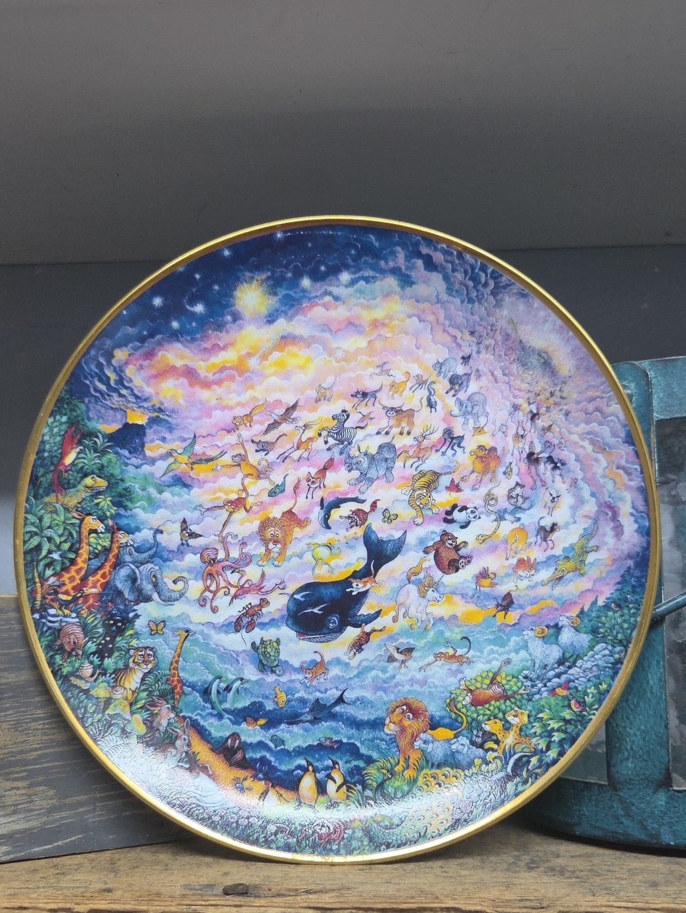 Vintage Franklin Mint In The Beginning Decorative Plate
